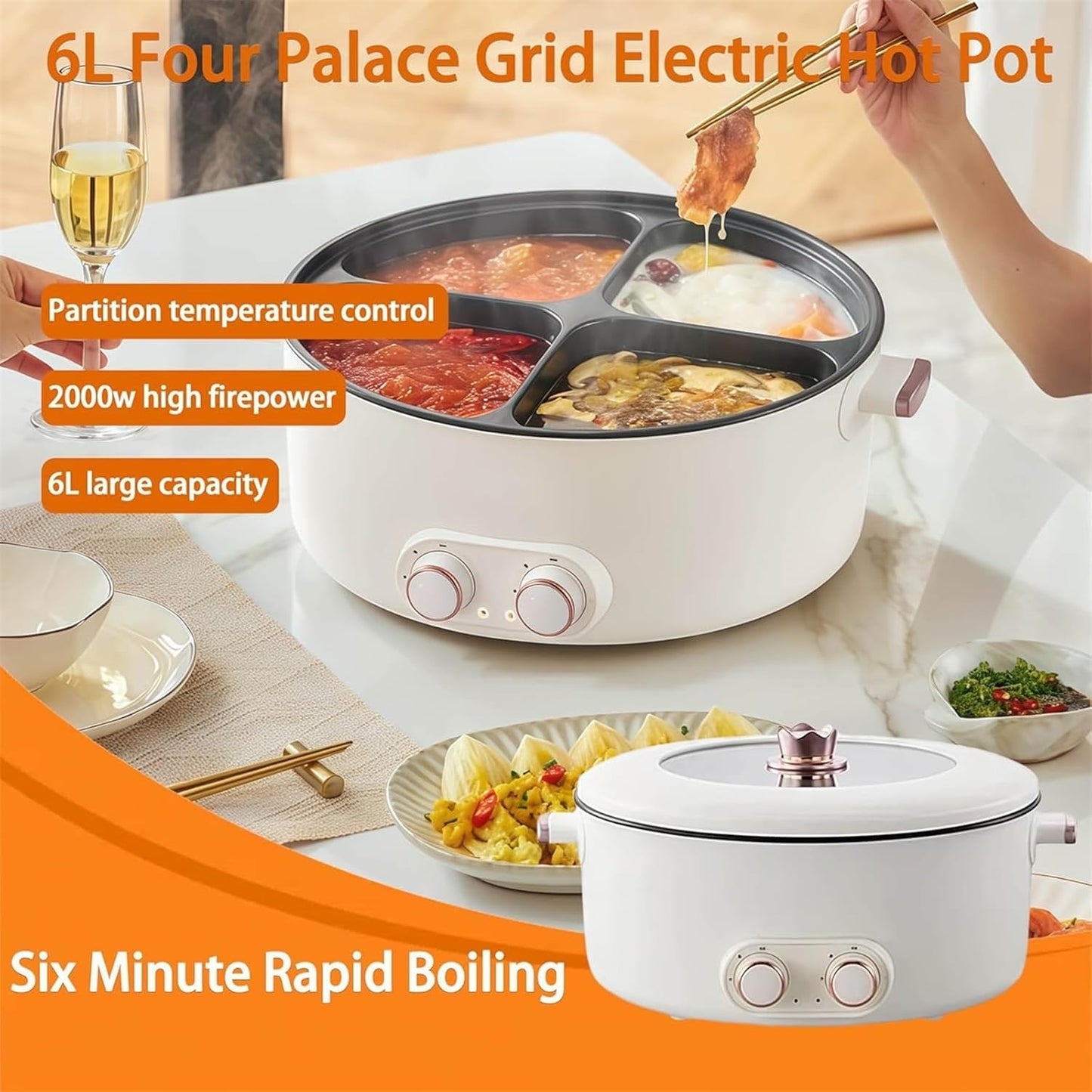 Multifunctional Household Electric Hot Pot