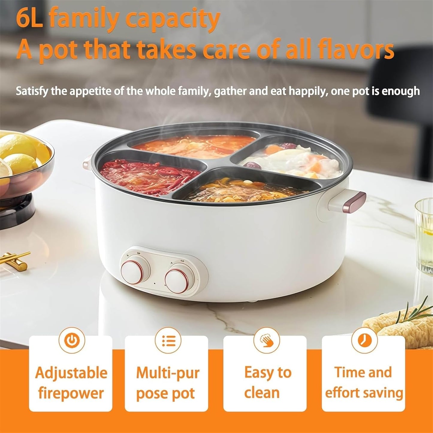 Multifunctional Household Electric Hot Pot