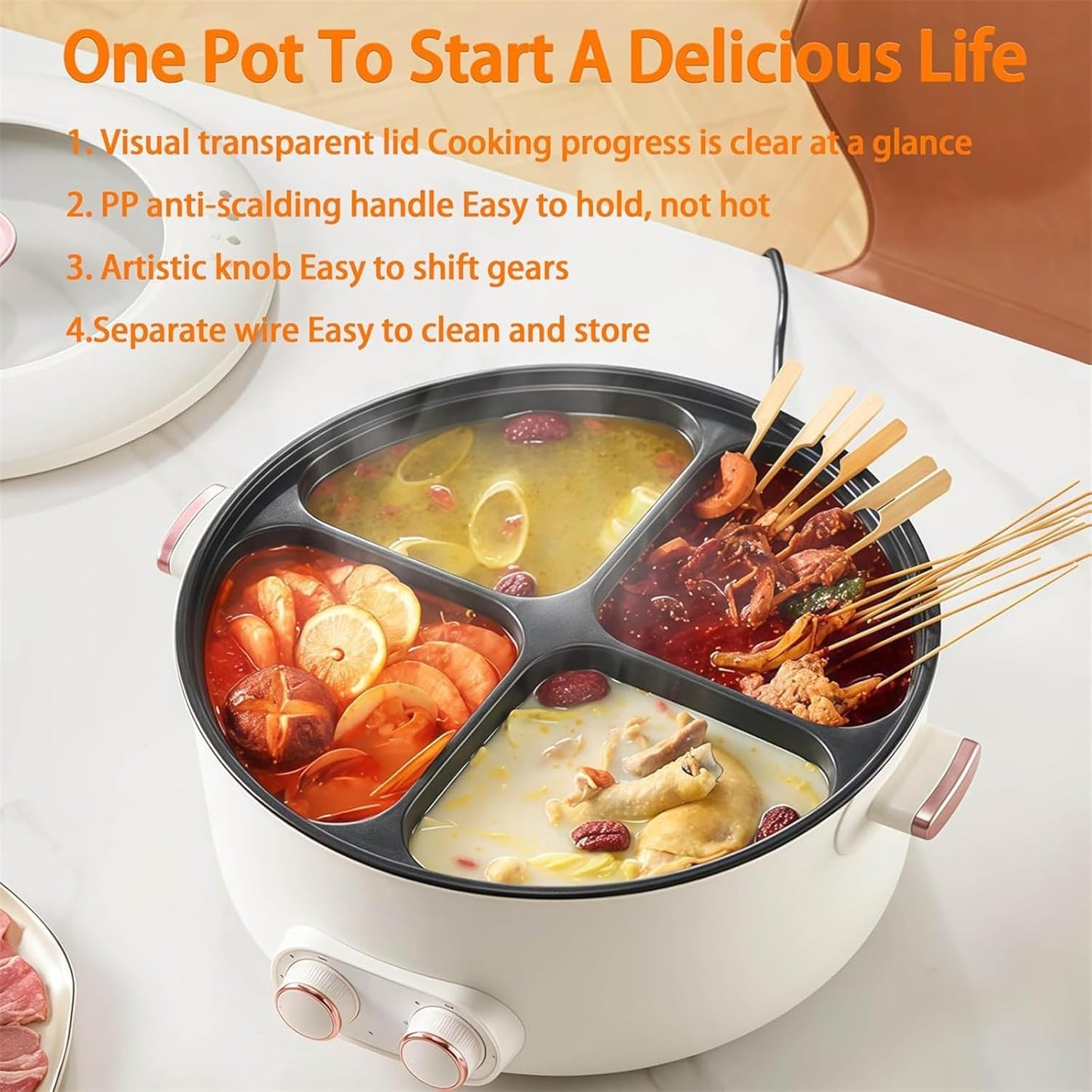 Multifunctional Household Electric Hot Pot