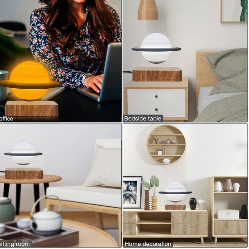 3D Floating Saturn Night Lamp