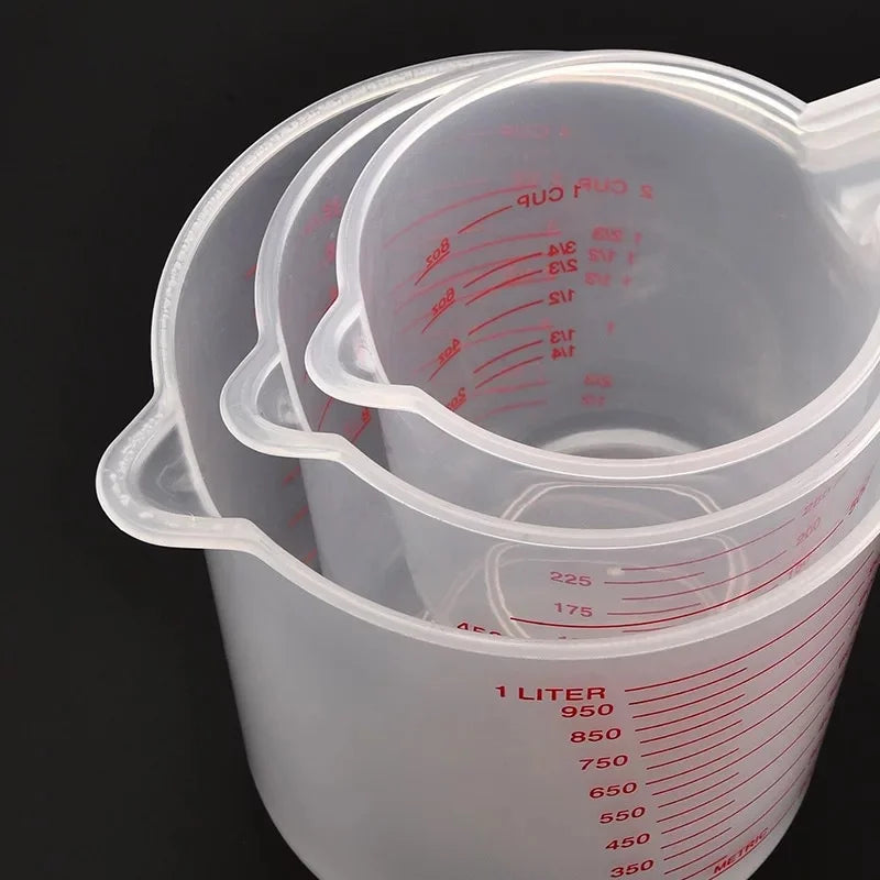 3pcs 250/500/1000ml Baking Liquid Measuring Cups