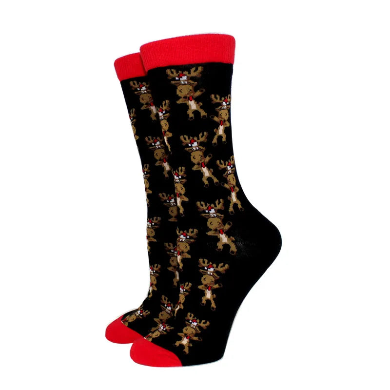 Winter Christmas Socks Women Socks Cotton