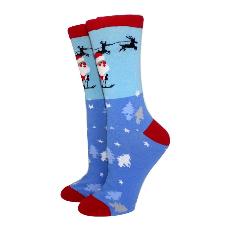 Winter Christmas Socks Women Socks Cotton