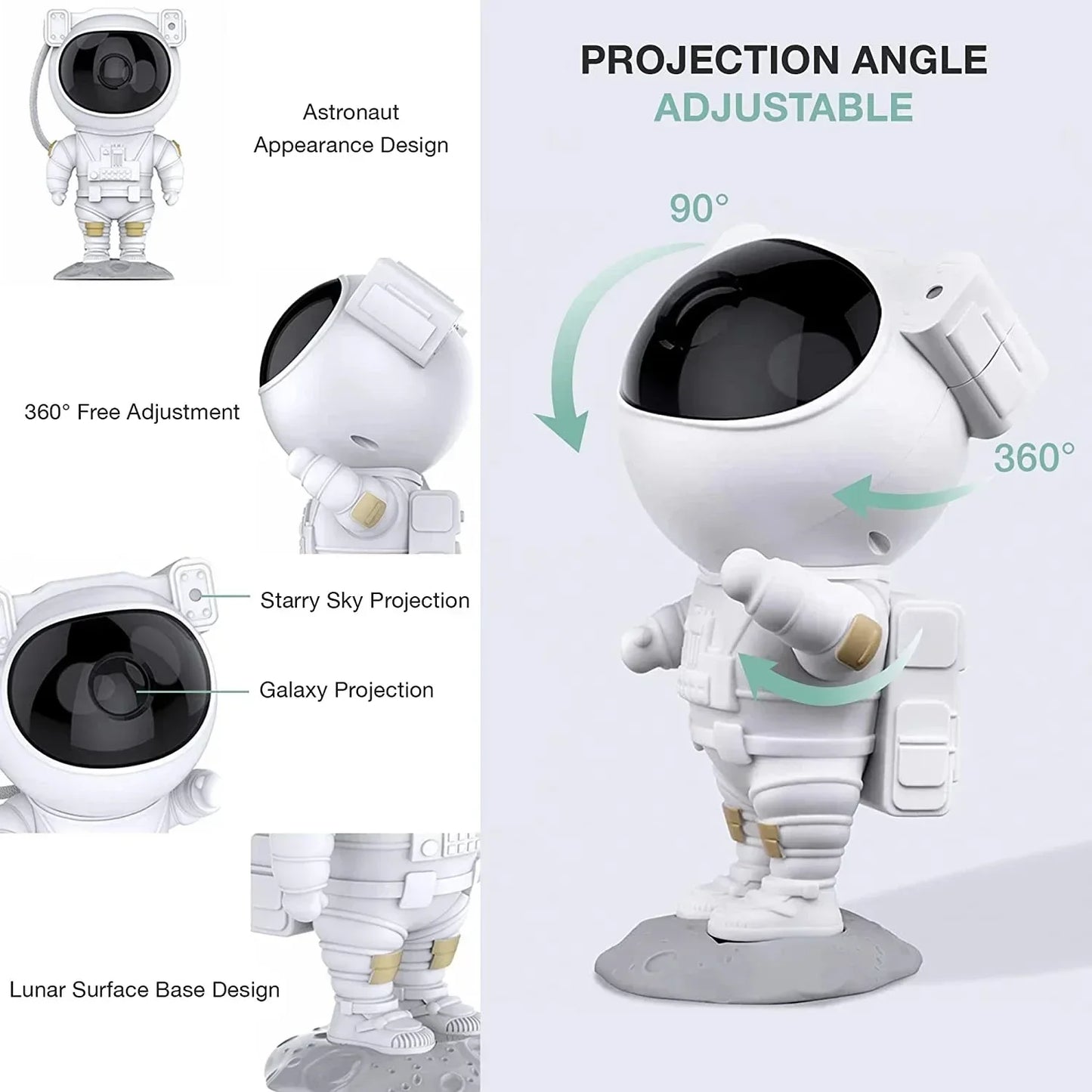 Astronaut Galaxy Projector Lamp