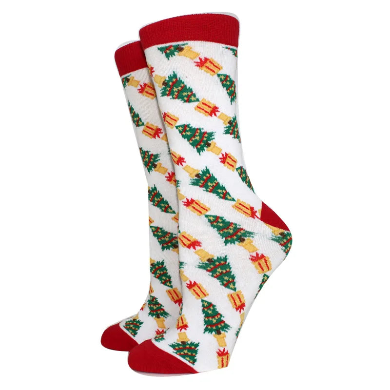 Winter Christmas Socks Women Socks Cotton