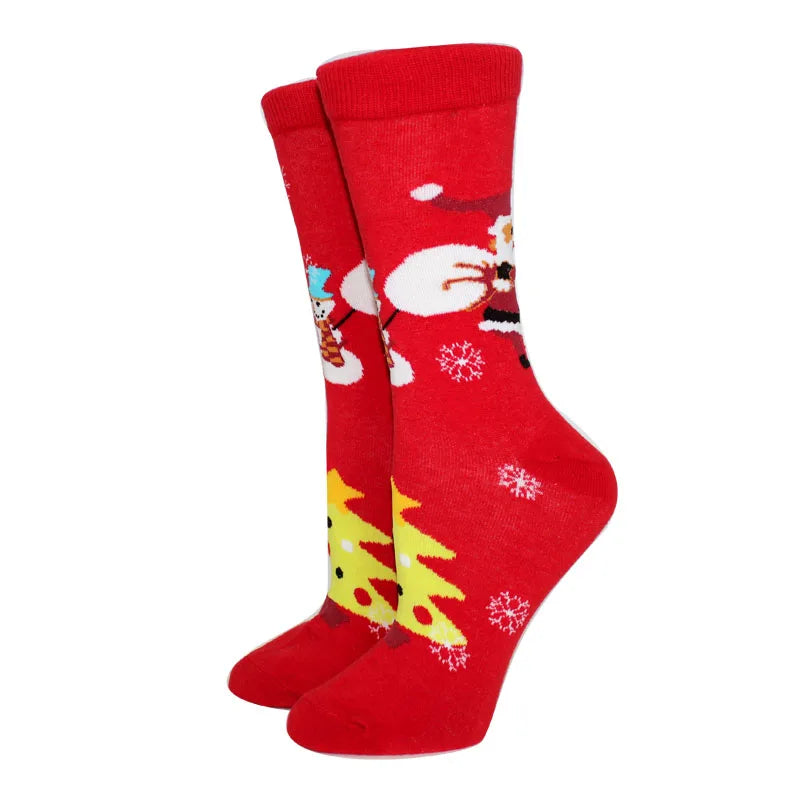 Winter Christmas Socks Women Socks Cotton