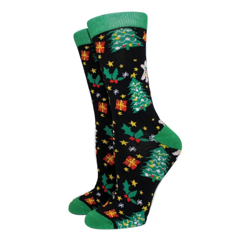 Winter Christmas Socks Women Socks Cotton
