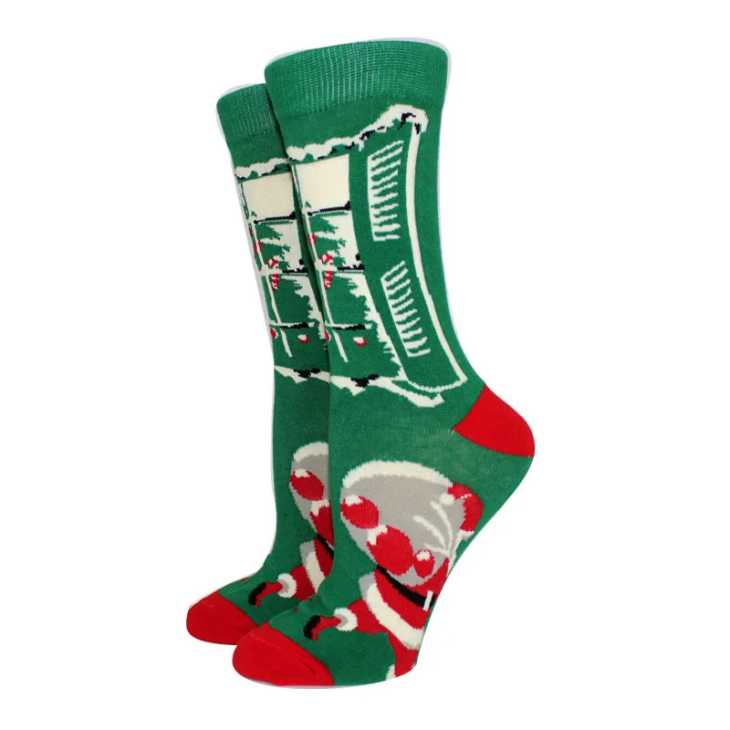 Winter Christmas Socks Women Socks Cotton