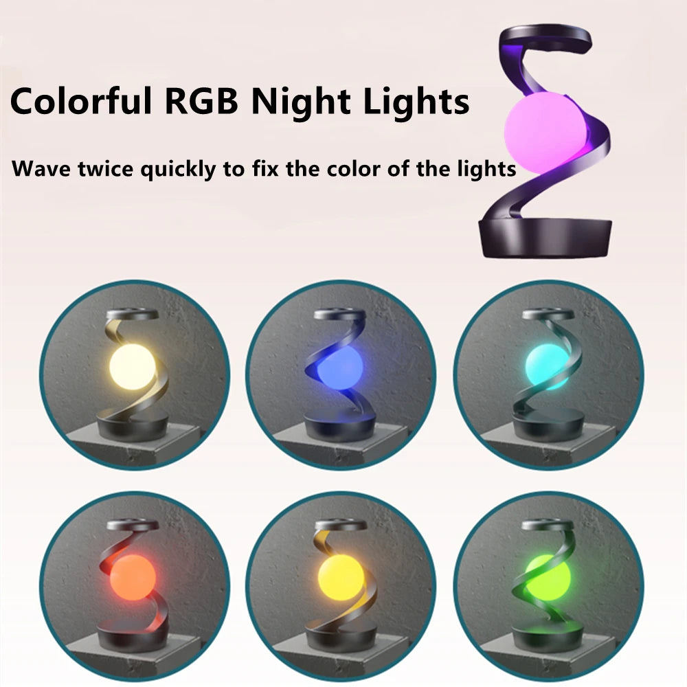 Rotating Wireless RGB Floating Lamp