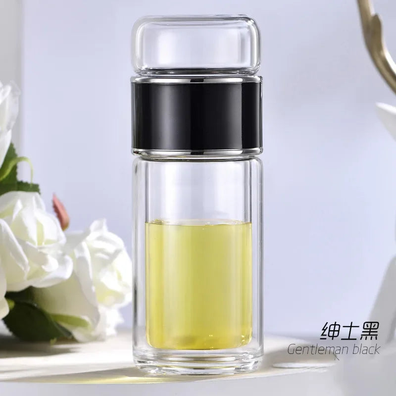 Tea Water Bottle High Borosilicate Glass