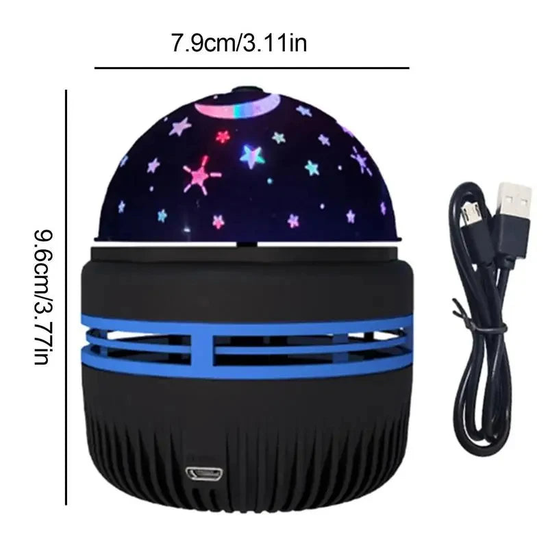 LED Starry Sky Night Lights USB Rotating Projector Lamp