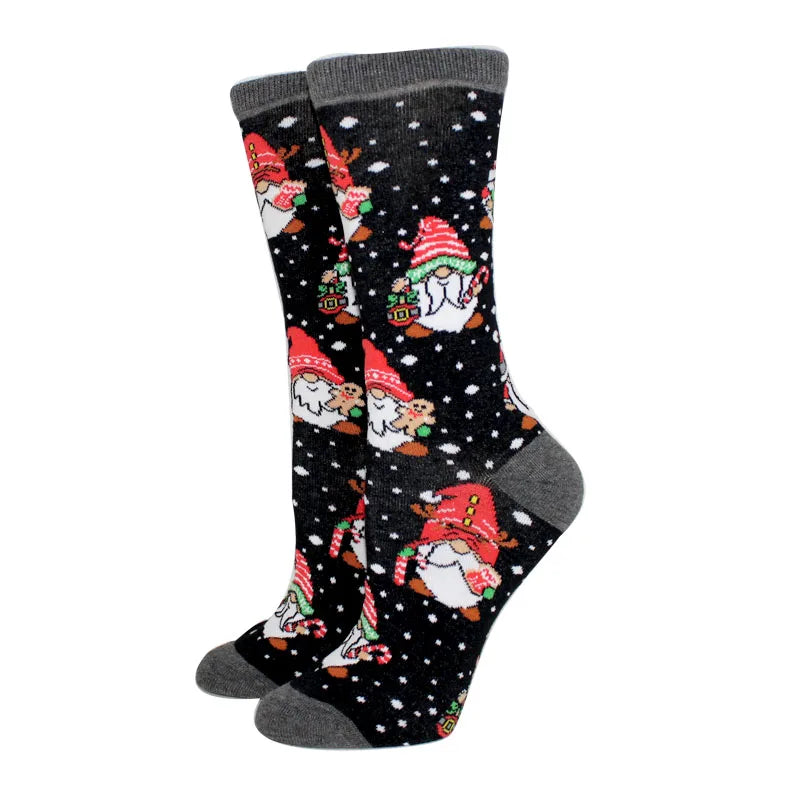 Winter Christmas Socks Women Socks Cotton