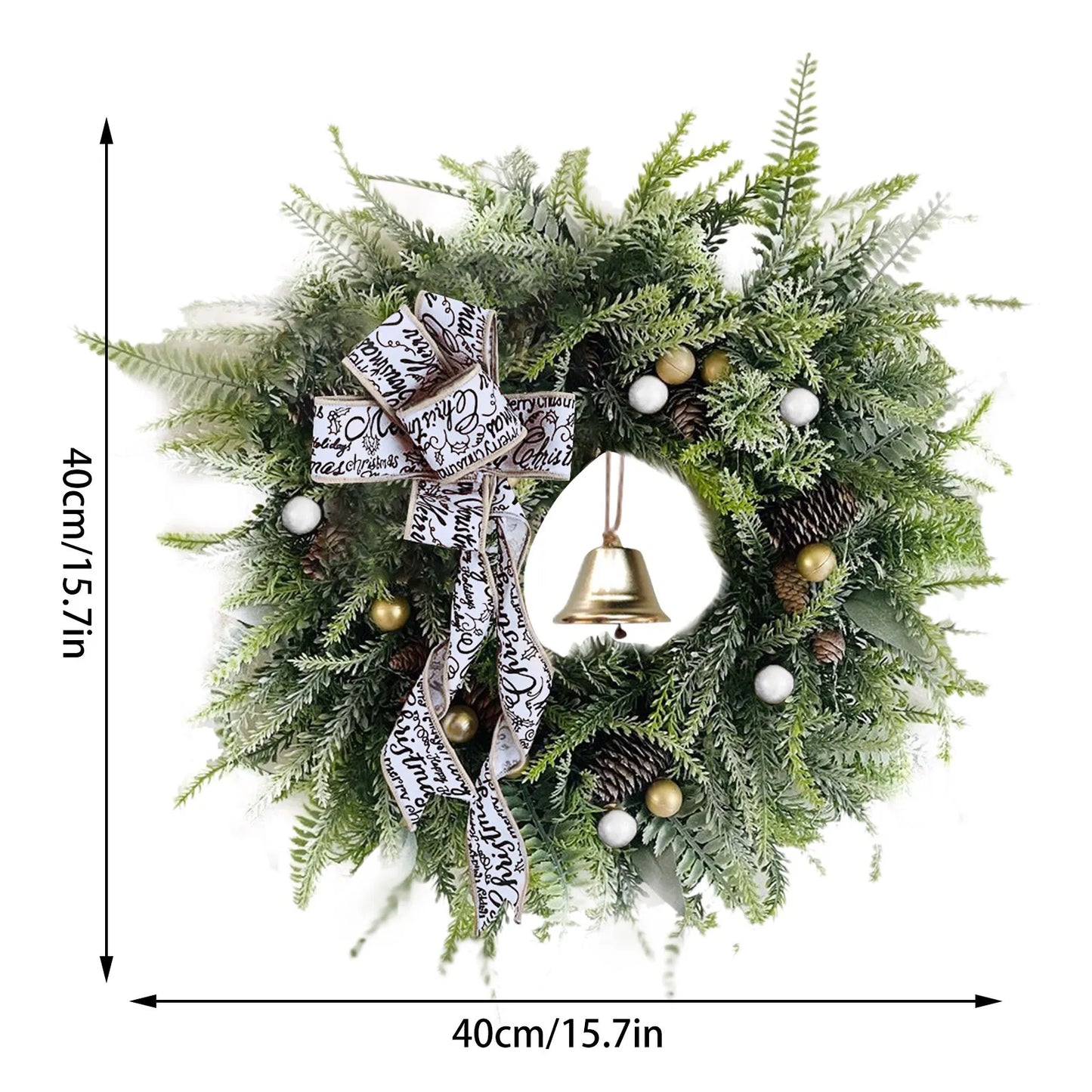 Christmas Outdoor Wreath Beautiful Door