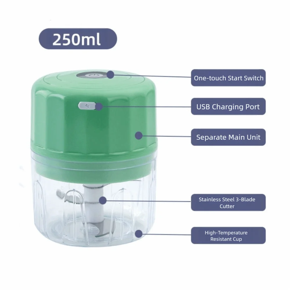 USB Electric Garlic Chopper Portable