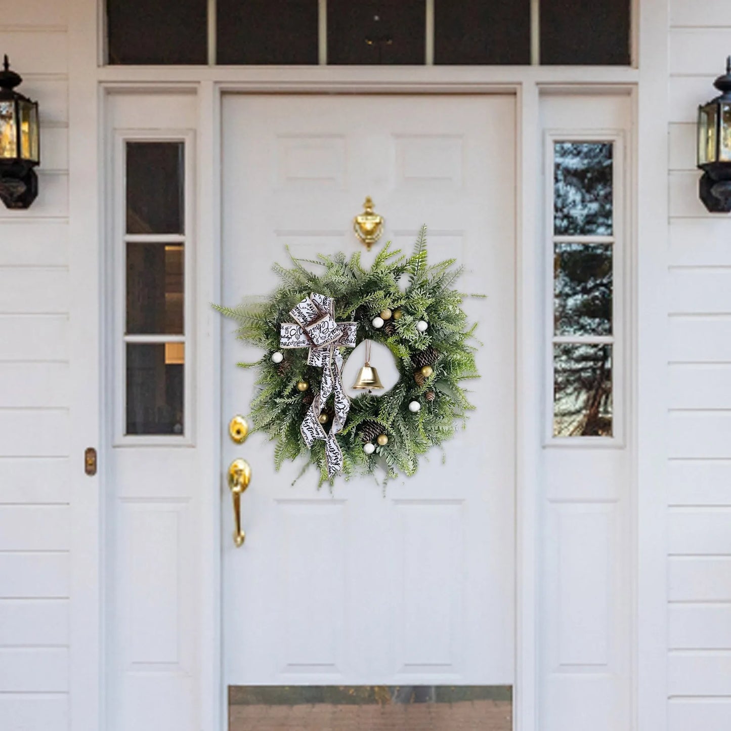 Christmas Outdoor Wreath Beautiful Door