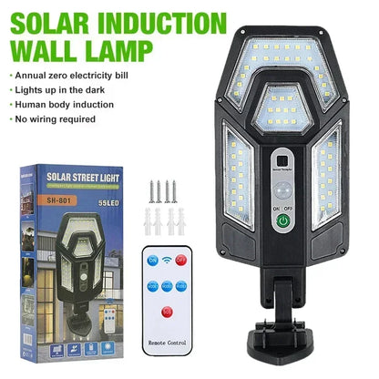Powerful LED Solar Outdoor Led Courtyard Wall Lamp