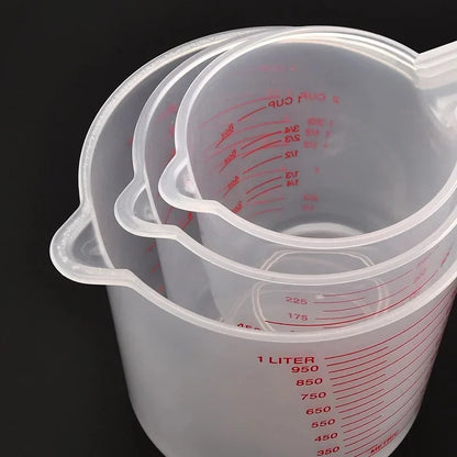 3pcs 250/500/1000ml Baking Liquid Measuring Cups