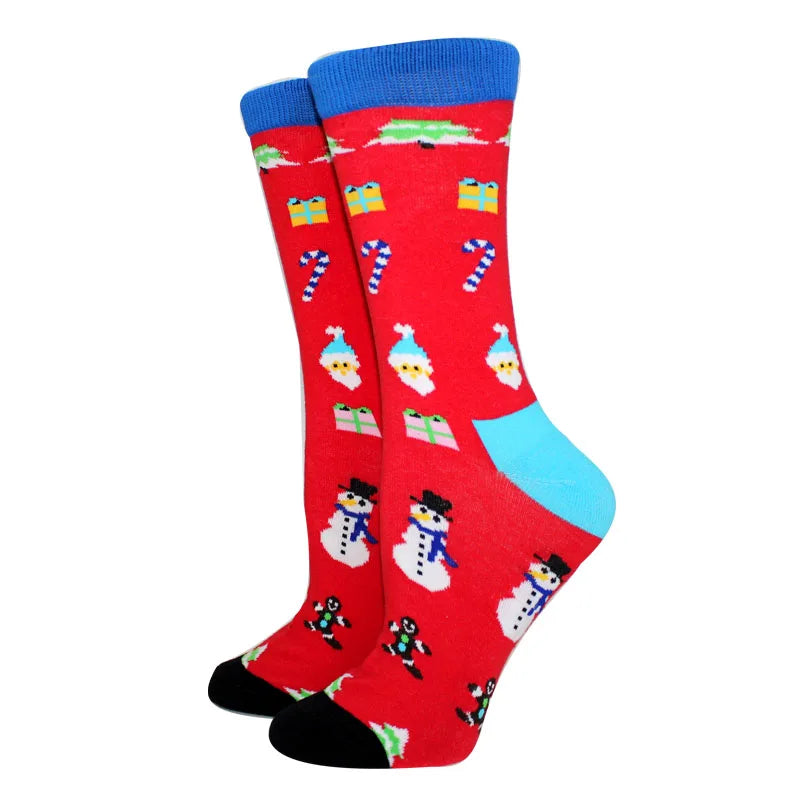 Winter Christmas Socks Women Socks Cotton
