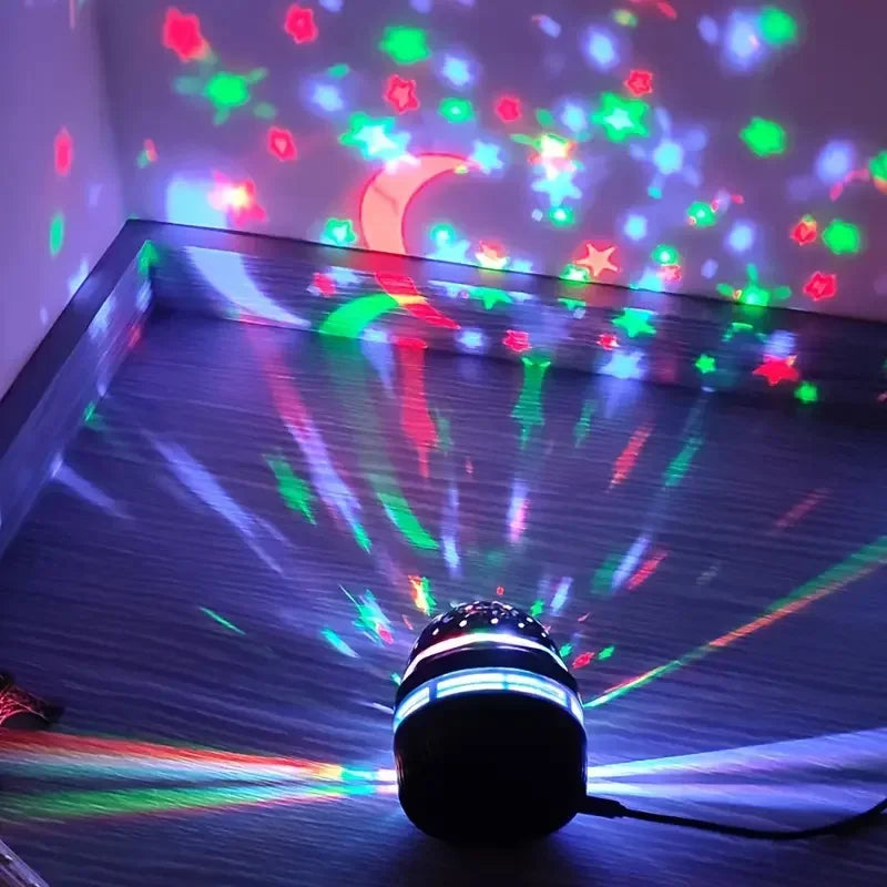 LED Starry Sky Night Lights USB Rotating Projector Lamp
