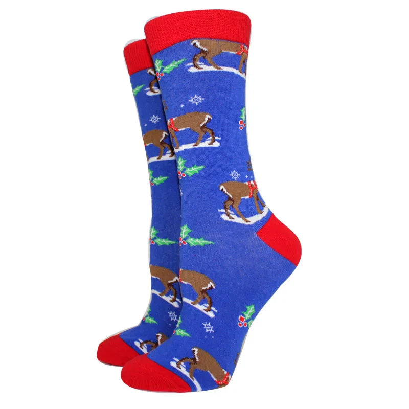 Winter Christmas Socks Women Socks Cotton