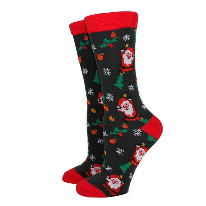 Winter Christmas Socks Women Socks Cotton