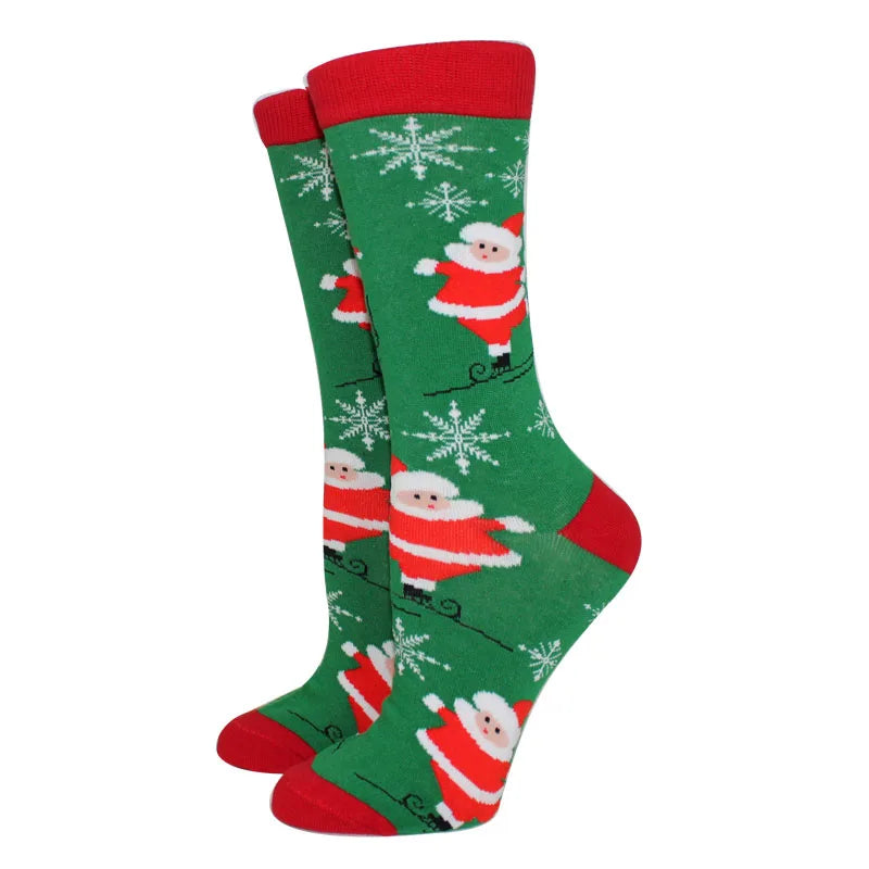 Winter Christmas Socks Women Socks Cotton