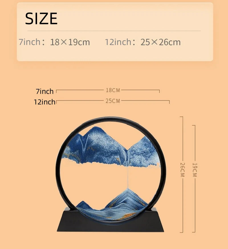 3D Glass Moving Sand Art Creatitive Sandscape