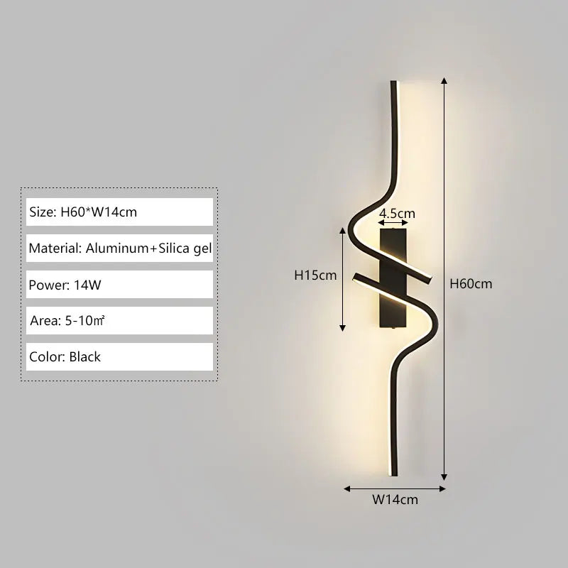 Long Strip Modern LED Wall Lamps