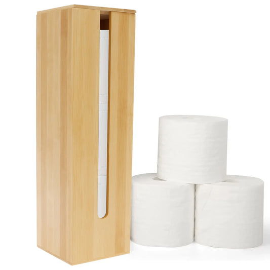 Bathroom Tissue Rack Wooden Toilet Paper  Storage