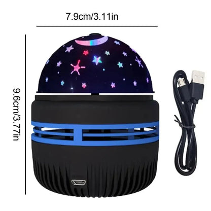 LED Starry Sky Night Lights USB Rotating Projector Lamp
