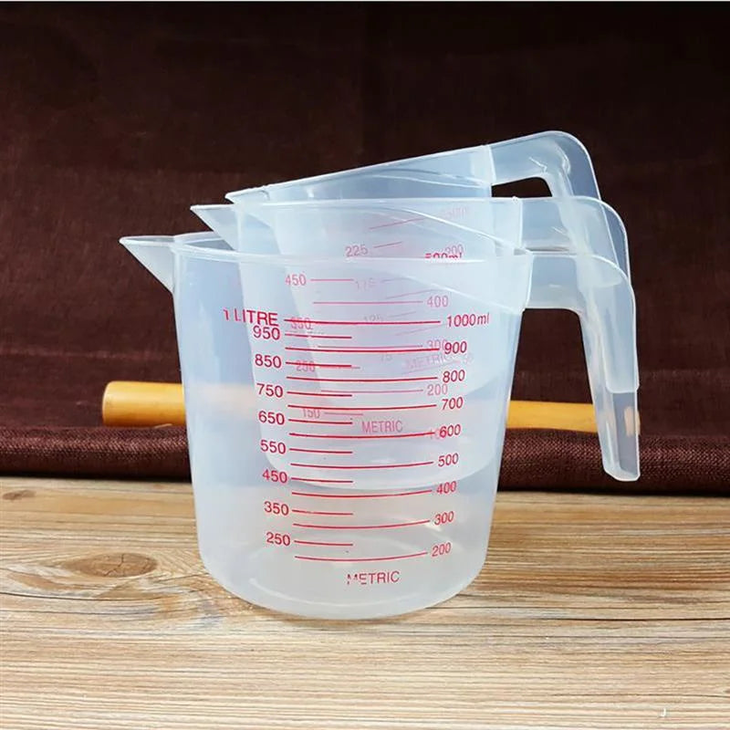 3pcs 250/500/1000ml Baking Liquid Measuring Cups