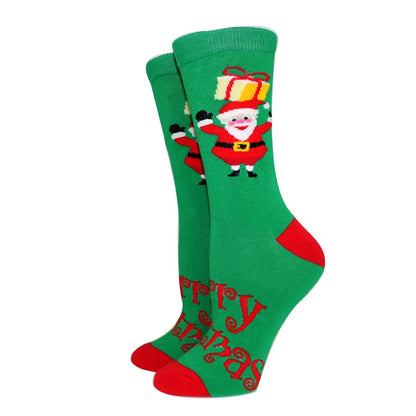 Winter Christmas Socks Women Socks Cotton