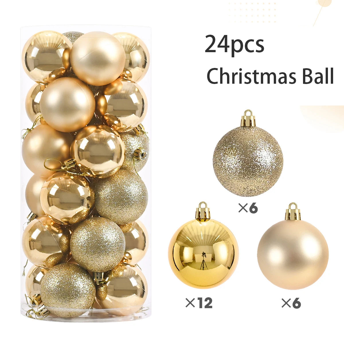 24Pcs Christmas Tree Decor