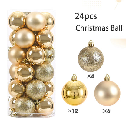 24Pcs Christmas Tree Decor