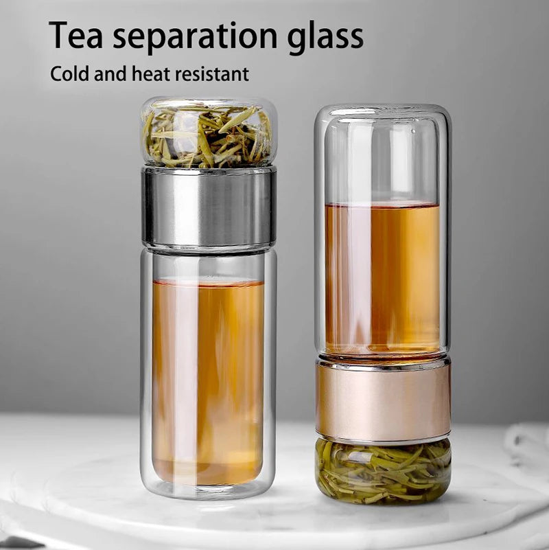 Tea Water Bottle High Borosilicate Glass