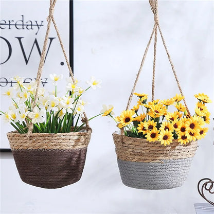 Garden Hanging Planter Macrame Plant Storage Basket
