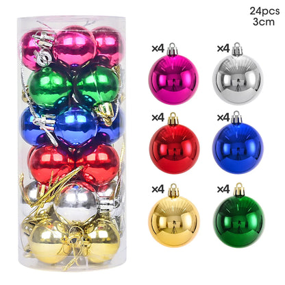 24Pcs Christmas Tree Decor