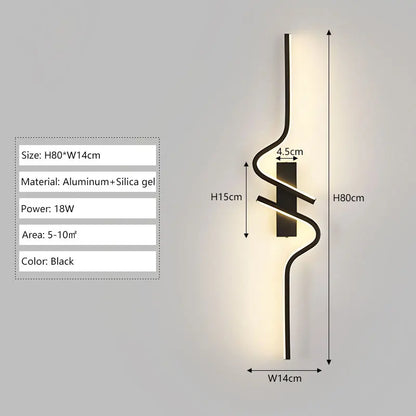 Long Strip Modern LED Wall Lamps