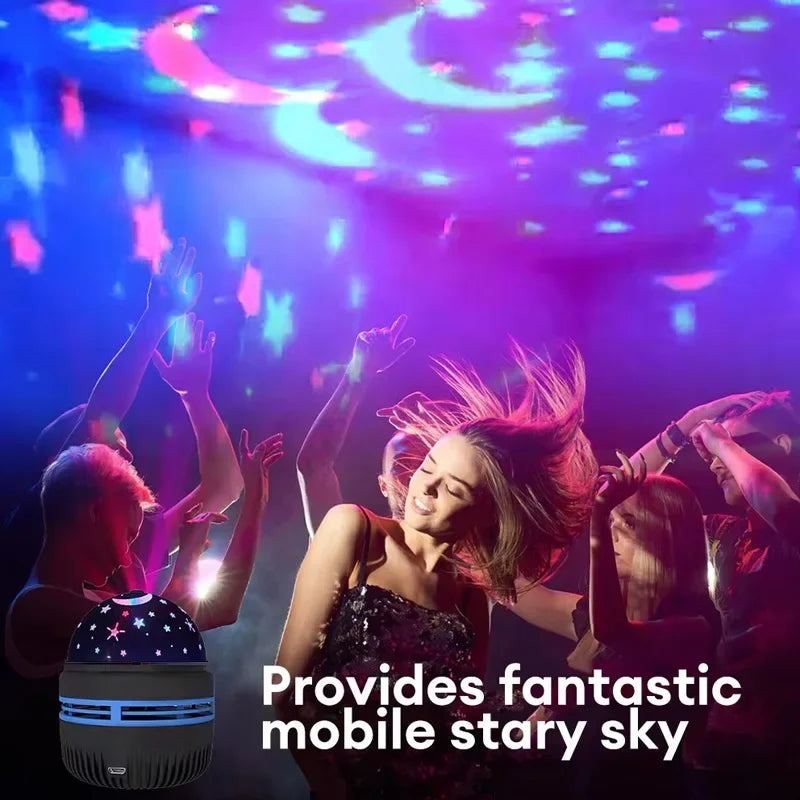 LED Starry Sky Night Lights USB Rotating Projector Lamp