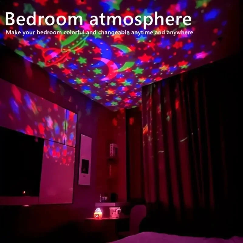 LED Starry Sky Night Lights USB Rotating Projector Lamp